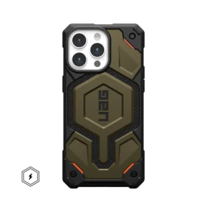 MONARCH PRO KEVLAR® IPHONE 13-16 PRO MAX CASE - Kevlar Element Green